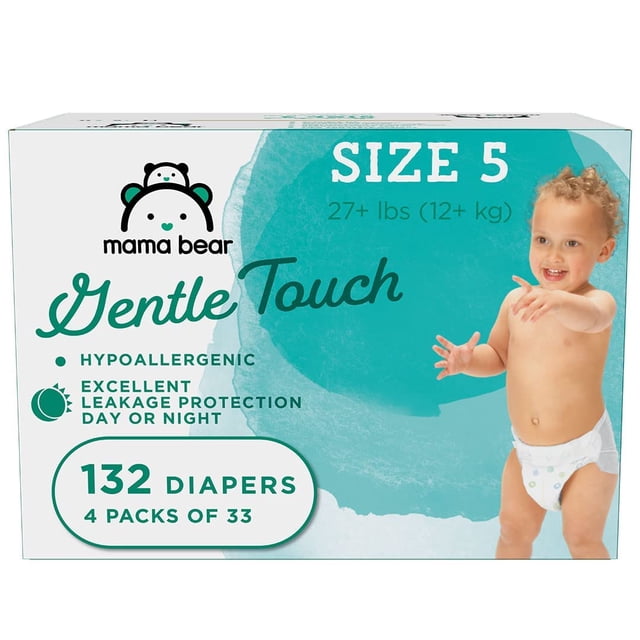 Pañales Mama Bear Gentle Touch hipoalergénicos talla 5