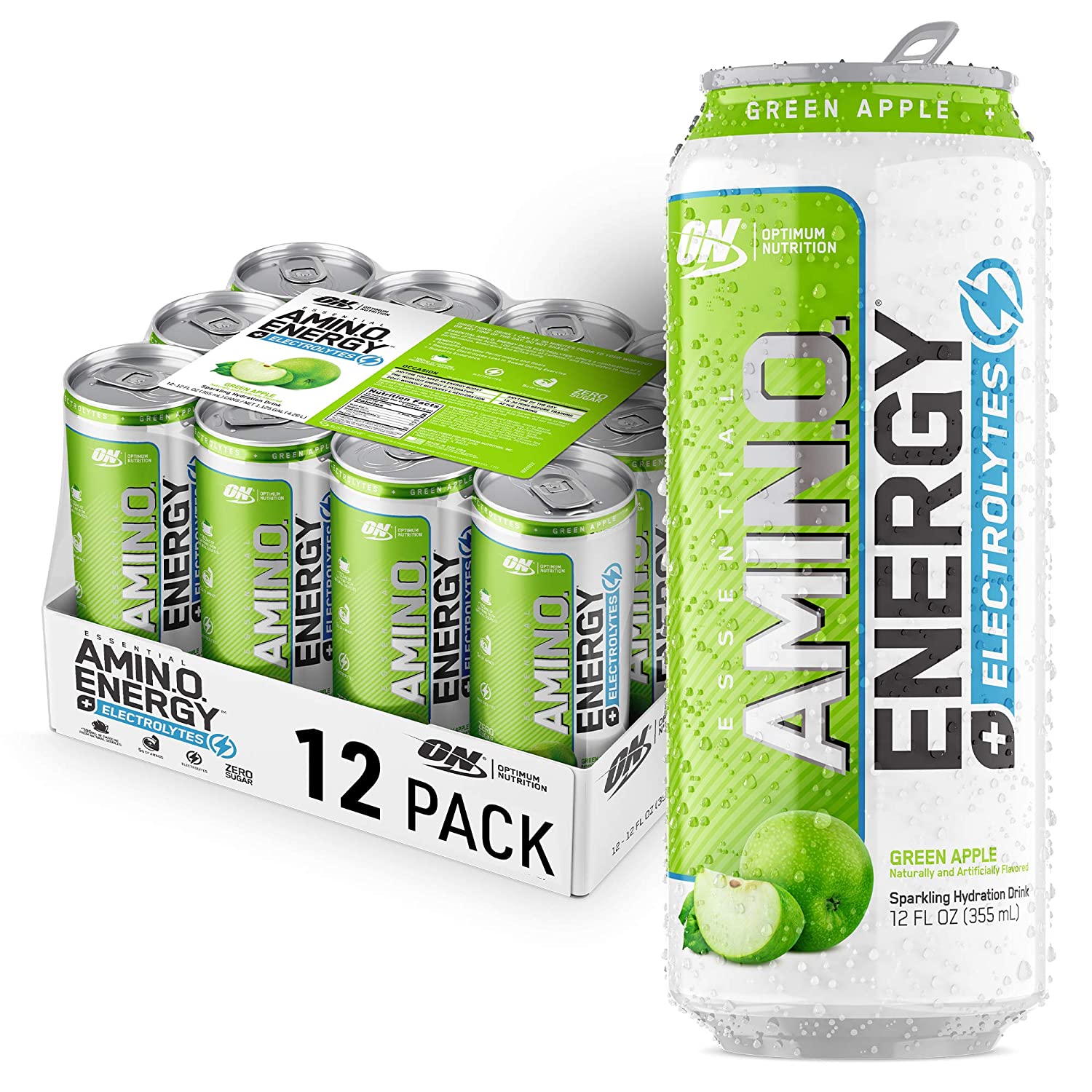 Buy Optimum Nutrition Amino Energy Drink Plus Electrolytes for Hydration, Sugar Free, Caffeine