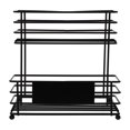 thumbnail image 1 of Hytrove Estante Doble De Hierro Negro Para Almacenamiento De Jarabes Y Especias En Hogar Y Tiendas, 1 of 7