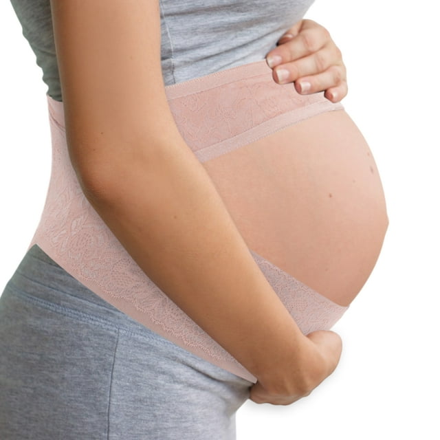 Banda para el Vientre de Embarazo Unique Bargains para Mujeres Embarazadas, Cinturón de Maternidad Transpirable, Banda de Soporte Ajustable para el Vientre de Embarazo Talla X-Large Rosa