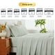 thumbnail image 5 of Kingrest 100% Algodón Juego de Sábanas de 3 Piezas para Cama Individual Size, Bolsillos Extra Profundos para 40cm, Ultra Suave y Transpirable, 5 of 9