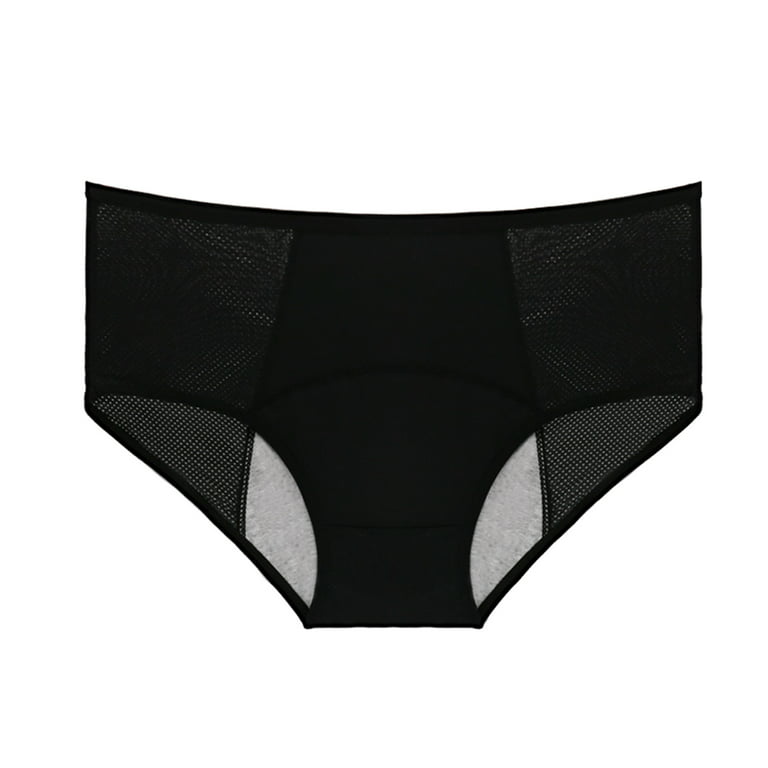 Zuwimk G String Thongs For Women,Women's Motive Cotton Multipack Thong  Panty Black,XL