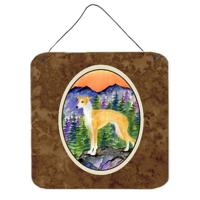 Italian Greyhound Aluminium Metal Wall Or Door Hanging Prints - 6 x 6 In.
