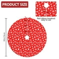 thumbnail image 2 of 30 Inch Christmas Tree Skirt – Velvet Plush Tree Mat, Soft Thickened Polyester with Red Ties, Single-Sided Printing, Available in 30in/36in/48in, Perfect for Holiday Xmas Tree Decoration, 2 of 7