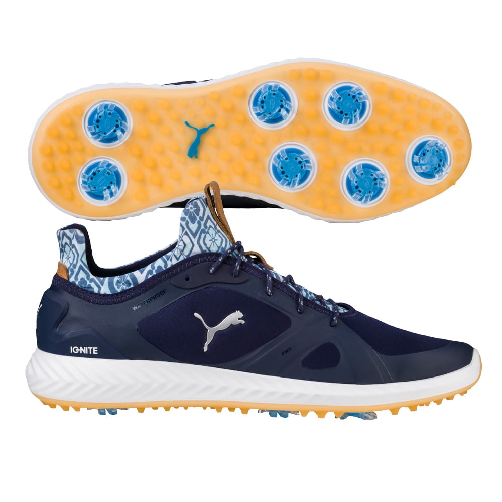 blue puma golf shoes