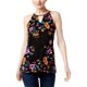 thumbnail image 1 of INC Blusa de punto estampada para mujer, negro, extragrande I-N-C Tejer, 1 of 1