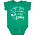 thumbnail image 3 of Inktastic Dance Like Frosty, Shine Like Rudolph, Give Like Santa Boys or Girls Baby Bodysuit, 3 of 5