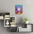 thumbnail image 6 of Epic Art 'Rainbow Brown and White Tabby Cat' by Rebecca Wang Art, Acrylic Glass Wall Art, 12"x16", 6 of 8