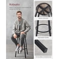 thumbnail image 4 of VASAGLE Taburete Alto, Juego de 2, Taburetes Altos de Cocina, con Respaldo, Asiento de 73 cm de Altura, Fácil Montaje, Estructura de Acero, Estilo Industrial, Greige y Negro, 4 of 6