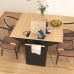 thumbnail image 4 of K&K 55.7'' Large Kitchen Island with 2 Drop Leaf, Rolling Kitchen Cart on 5 Wheels with Power Outlet, Folding Storage Dining Table with Spice & Towel Rack, 3 Drawers, for Kitchen,, 4 of 6