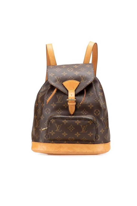 Pre-Owned Louis Vuitton Monogram Montsouris MM Backpack M51136 Brown Leather Women's... (Good)