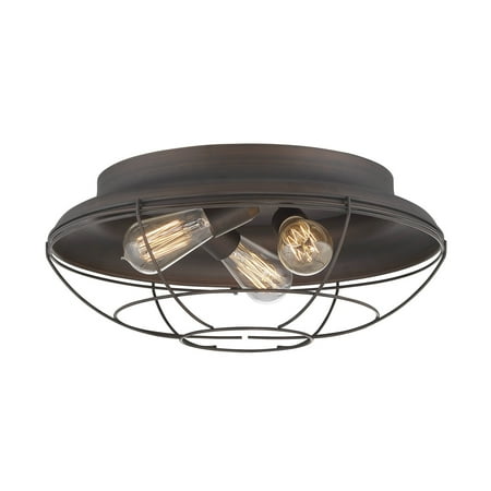 

Millennium Lighting Flushmount Ceiling Light Rubbed Bronze