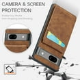 thumbnail image 2 of Dteck Shockproof Case for Google Pixel 8A Wallet Case with Card Holder, Flip Stand Wallet Case Compatible with Women Men with RFID Blocking Slim Durable Leather Flip Wallet Phone Case,Brown, 2 of 9