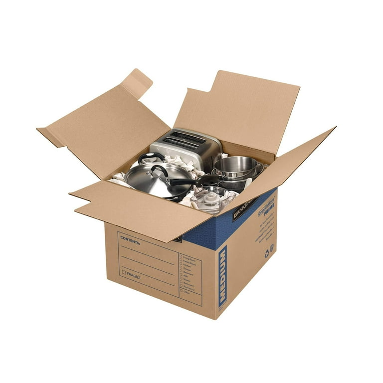 Bankers Box SmoothMove Prime Moving Boxes, Tape-Free and Bankers Box SmoothMove Prime Moving Boxes, Tape-Free and