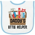 thumbnail image 2 of Inktastic Daddys Little Helper Tool Box Baby Terry Cloth Bib, 2 of 3
