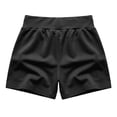 thumbnail image 5 of VBVC Women's Cotton Bermuda Sweat Shorts , Drawstring High Waisted Shorts For Women,Ladies' Knee Length Shorts with Pockets,Black,XS-2XL, 5 of 7