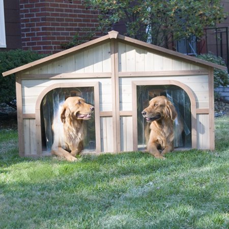 Boomer Amp George Wood Dog House With Free Dog Doors Walmart Com