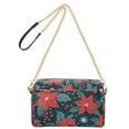 thumbnail image 2 of FORMRS Women Crossbody Purse with Chain Strap Vegan Leather Shoulder Handbag, Red Christmas Leaves, 2 of 7