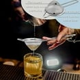 thumbnail image 3 of Fine Mesh Strainer Set of 2, E-far 3.3 Inches Stainless Steel Tea Strainer with Long Handle, Small Conical Mesh Strainers Sieve for Cocktail Coffee Food, Rust Proof & Easy to Clean (Silver), 3 of 7