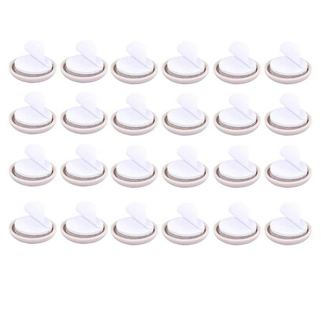 

24psc Bean Color Disc Self-adhesive Table and Chair Sliding Foot Pads Easily Move Your Furniture and Reusable Furniture Move the Slider Carpet