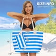 thumbnail image 2 of Kvinnors Strandväska Vattentät Strand Tote Väska med Ficka Kvinnors Sportväska Dam Flickor Sommar Tote Väska Axelväska Shoppingväska, 2 of 4
