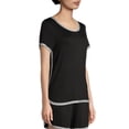 thumbnail image 5 of Secret Treasures Essentials Women's and Women's Plus Crew Neck Sleepwear Top, 5 of 7