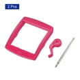 thumbnail image 3 of Unique Bargains Watch Strap Clasp Replacement Plastic Buckle for 20mm Width Watch Bands Rose Red 2 Pack, 3 of 5