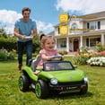thumbnail image 3 of Track Seven 12V Ride on Car, Licensed Volkswagen Beetle Kids Electric Car with Remote Control, Bluetooth, USB, Rear Storage, LED Light, 2WD, Electric Ride on Toy Car for Kids Toddlers Aged 3+, Green, 3 of 9