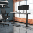 thumbnail image 6 of Lift it 66"x24" Electric Standing Desk - Dual Motor Height Adjustable with Memory Presets & USB Charging - White Top with Black Frame, 6 of 6
