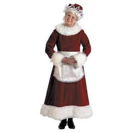 Deluxe Mrs. Claus Short Dress Burgundy 3pc Set by HALCO AE7054 main image 1