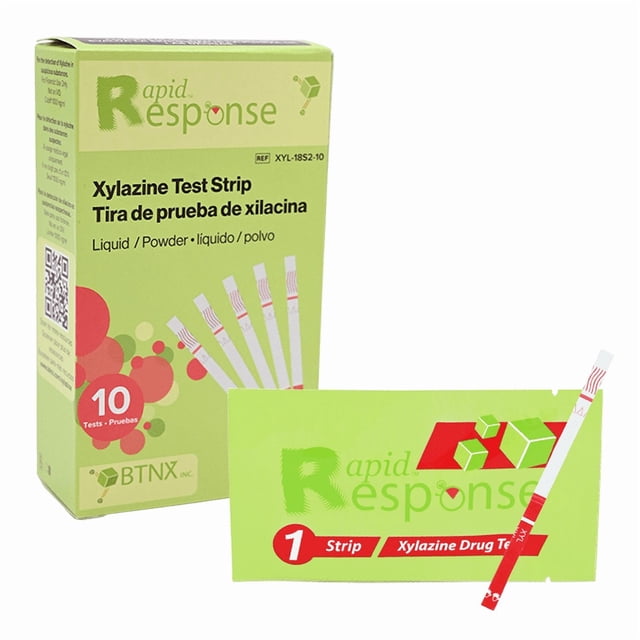 Rapid Response® Xylazine Test Strip - Detect Xylazine in Liquid or Powder Substances (10 Tests)
