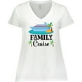 thumbnail image 3 of Inktastic Family Cruise Vacation Trip Women's Plus Size V-Neck T-Shirt, 3 of 5