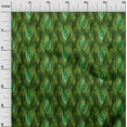 thumbnail image 3 of oneOone Cotton Cambric Green Fabric Ikat Sewing Craft Projects Fabric Prints By Yard 56 Inch Wide, 3 of 4