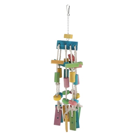 Bird Toys Hanging Pet Cage Toy Hanging Perch Toy for Parakeets Cockatiels, Conures, Macaws, s, , Finches