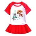 thumbnail image 5 of 2024 vestido de verano para niñas, vestidos de princesa empalmados de la Patrulla Canina de dibujos animados de algodón para niñas de 1 a 6 años, ropa de cumpleaños, 5 of 5