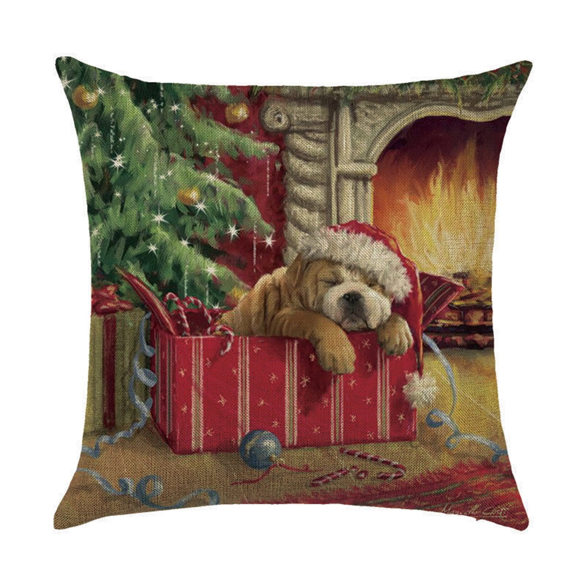 18"x18" Christmas Throw Pillow Covers Christmas Decorative Couch Pillow