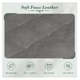 thumbnail image 6 of 51" Storage Ottoman, Tufted Button Bed Bench with Faux Leather, Living Room Entryway Seating, Gray, 6 of 8