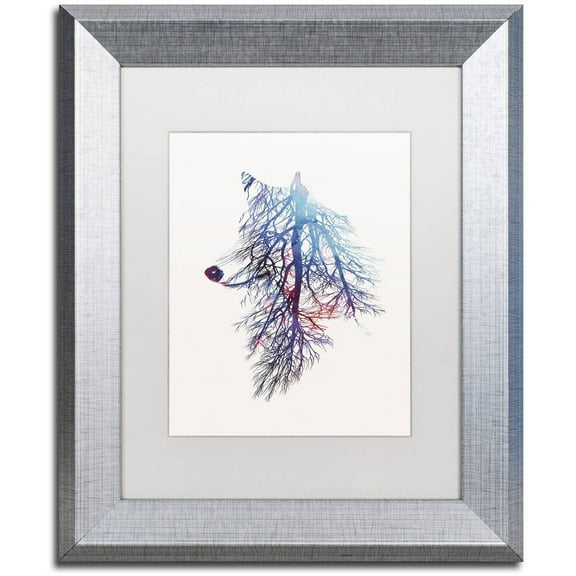 Trademark Fine Art 'My Roots' Canvas Art by Robert Farkas, White Matte, Silver Frame