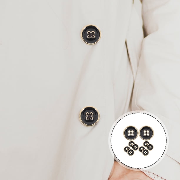 Lot De 10 Boutons Métalliques Irréguliers - Or Et Argent, 18-23 Mm - Pour Vêtements Et DIY Créatif