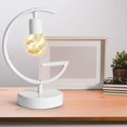 thumbnail image 6 of Modeling LED Night Lamp, Creative Small Iron Table Lamp with Warm Glow and Battery Power, Decorative Night Light for Bedroom, Living Room, Dorm, Study, Childs Room and Home Decor, 6 of 6