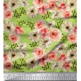 thumbnail image 1 of Soimoi Velvet Fabric Ranunculus with Bunch Floral Print Fabric by Yard 58 Inch Wide, 1 of 3