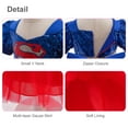 thumbnail image 5 of Rongking Superhero Dress for Toddler Girls Sequins Cosplay Party Dress w/Cloak, 5 of 7