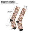 thumbnail image 5 of Daiia Sports Socks Colorful Seashells Printed Novelty Crew Socks for Men Women Knee High Socks Cotton Socks Soft & Breathable Support Unisex Socks, 5 of 9