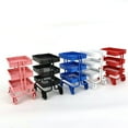 thumbnail image 3 of Biplut Iron 3 Tier Trolley Storage Rack DIY Doll House Kitchen Furniture with Wheels, 3 of 13