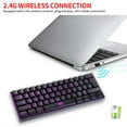 thumbnail image 4 of Wireless Keyboard 61 Keys BT+2.4G Dual-mode Keyboard with RGB Backlight Effect ABS Two-color Injection Molding, 4 of 8
