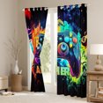 thumbnail image 3 of Homewish Gradient Gamepads Black Out Curtains for Kids Children Boys,Abstract Ombre Gamer Curtains Pack of 2 (42x63 Each),Video Game Bedroom Curtains,Super Cozy Room Decor, 3 of 6