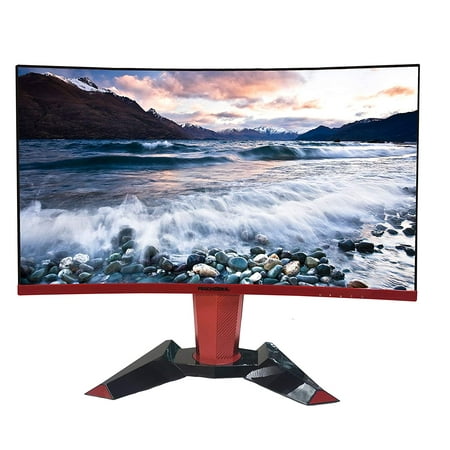ROCKSOUL RSGM-27M3C QHD 144Hz 27 inch Curved Gaming Monitor 2560x1440 2K Widescreen; Adjustable Stand, 1440P Resolution & FreeSync Samsung VA (Best Va Panel For Gaming)