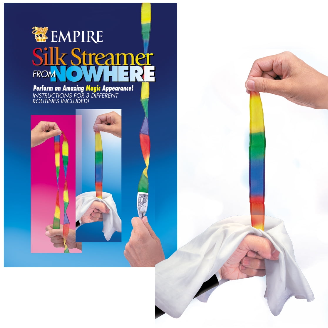 Empire Magic Silk Streamer From Nowhere 34in CloseUp Magic Trick