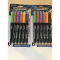 thumbnail image 2 of BAZIC Fancy Colors Fine Tip Permanent Markers w/ Pocket Clip (5/Pack), 2 of 2