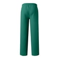 thumbnail image 4 of Baggy Sweatpants Men Casual Drawstring Waist Lightweight Wide Leg Sweat Pants for Men Dark Green S, 4 of 6